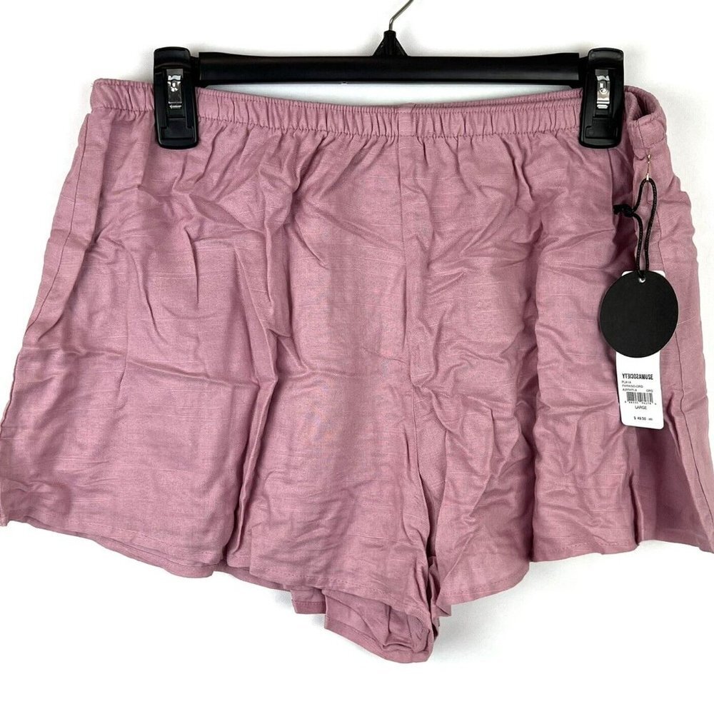 Amuse Society Women’s Pink Casual Shorts Size Large